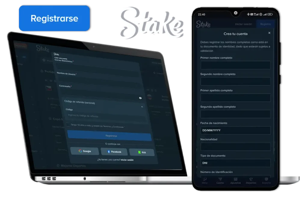 Register de Stake Argentina